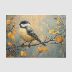 Papel De Seda Decoupage de Pintura de Óleo em Frango