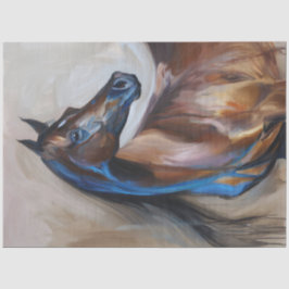 Papel De Seda Decoupage de Pintura em Cavalo Árabe