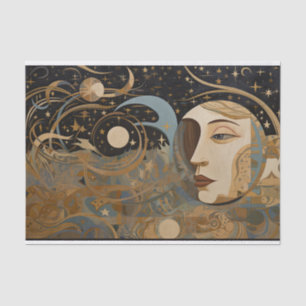 Papel De Seda Decoupage de pintura geométrica por Abstrato Celes