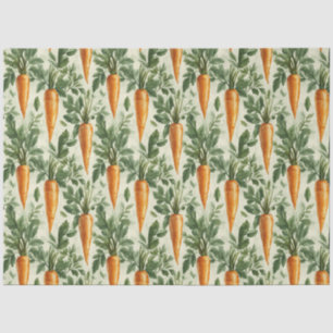 Papel De Seda Decoupage de Primavera de Padrão de Cenoura