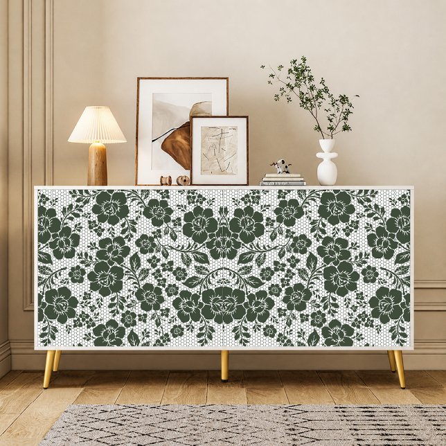 Papel de seda decoupage de renda preta vintage (Criador carregado)