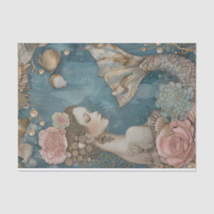 Papel De Seda Decoupage de Sereia Chic bonito