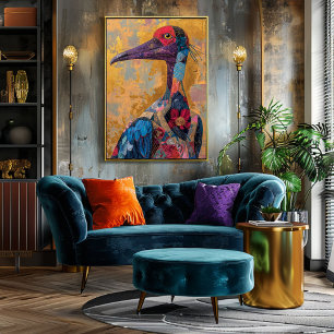 Papel De Seda Decoupage de Textura de Aves Russas Vintage