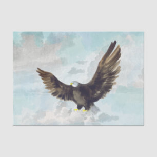 Papel De Seda Decoupage de Trabalho de arte de Águia-Balda