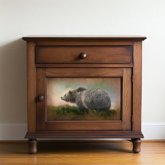 Papel De Seda Decoupage de Vida Selvagem do Urso Grizzly