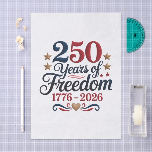 Papel De Seda Decoupage do 250º Aniversário da América (Arte )