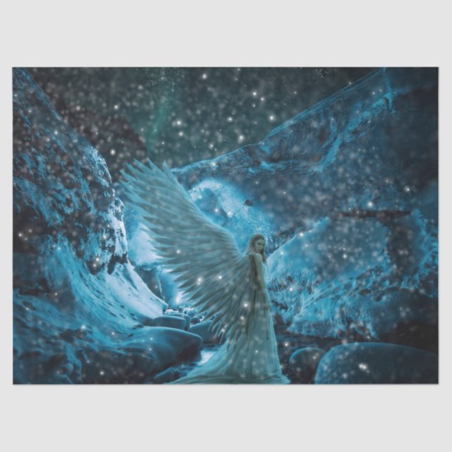 Papel De Seda Decoupage do Anjo Místico (Frente )