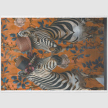 Decoupage do Casal Zebra Vintage