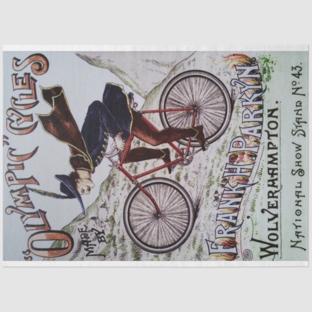 Papel De Seda Decoupage do Ciclo de Olimpiadas de Art Nouveau (Frente )