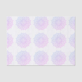 Papel De Seda Decoupage do Elegante Púrpura Boho Ombre Mandala