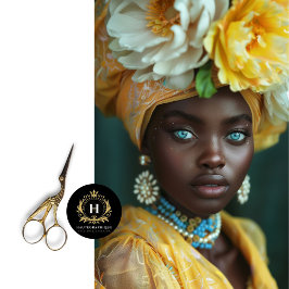 Papel De Seda Decoupage do Endereço Heoral Floral do ouro