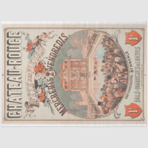 Papel De Seda Decoupage do Festival Francês de Flores Ephemera