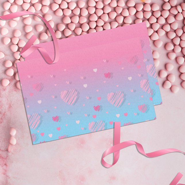 Papel De Seda Decoupage do Namorados de Carros Escrivíveis Rosa  (Criador carregado)