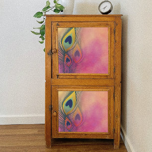 Papel De Seda Decoupage do Pastel Boho Peacock