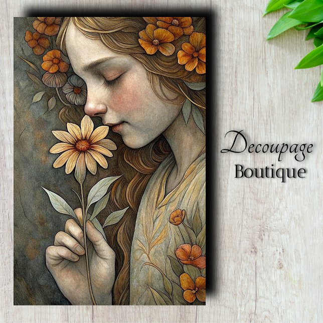 Papel De Seda Decoupage do Sonho de Daisy (Daisy's Dream Decoupage Tissue Paper)