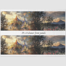 Papel De Seda Decoupage Drawer Front Big Top Carnival Panel 