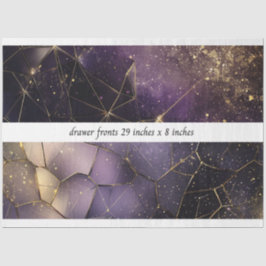 Papel De Seda Decoupage Drawer Fronts 29x8 Geometric Cosmic