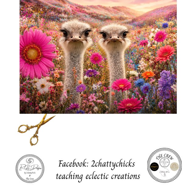 Papel De Seda Decoupage Dupla Emu Divertida Campo de Flores Aust (Criador carregado)