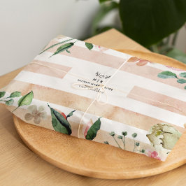 Papel De Seda Decoupage Ecológico Logotipo de Marca Feito à Mão