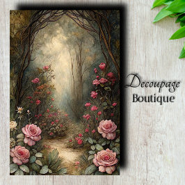 Papel De Seda Decoupage Enchanted Roseway