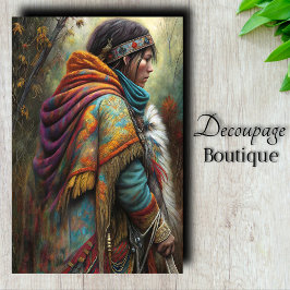 Papel De Seda Decoupage Espírito Nativo