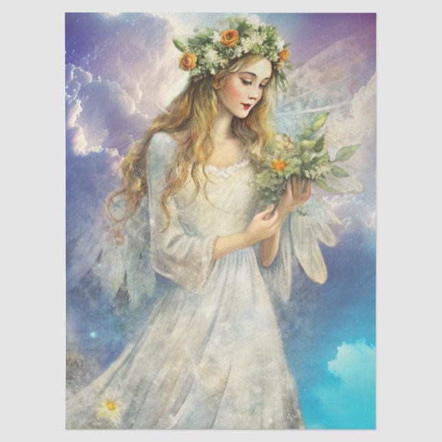 Papel De Seda Decoupage Etéreo Enfeitiçado Princesa Celestial (Frente )