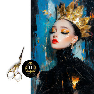 Papel De Seda Decoupage Feminista da Coroa ouro