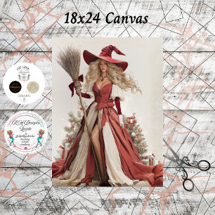 Papel De Seda Decoupage Feriado Bruxa Bonita 18x24 Tela