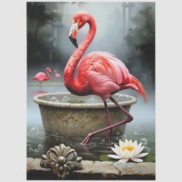 Papel De Seda Decoupage Flamingo Collection