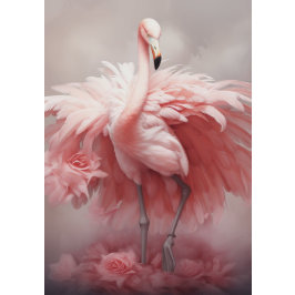 Papel De Seda Decoupage Flamingo Rosa Esplendor Estelar 