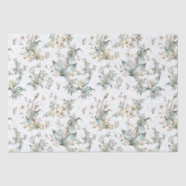 Papel De Seda Decoupage Floral Botânico Boho Vintage Borboletas