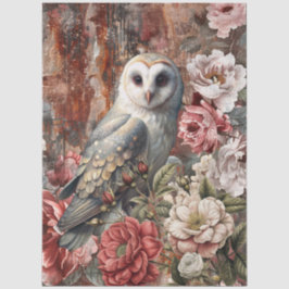 Papel De Seda Decoupage Floral Rústico Vitoriano Elegante Antigo