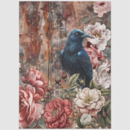 Papel De Seda Decoupage Floral Rústico Vitoriano Elegante Antigo