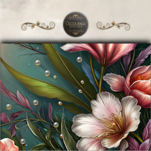 Papel De Seda Decoupage Floral Tropical Sonhador