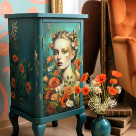 Papel De Seda Decoupage Floral Woman