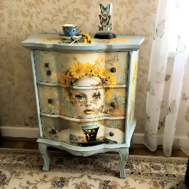 Papel De Seda Decoupage Floral Woman