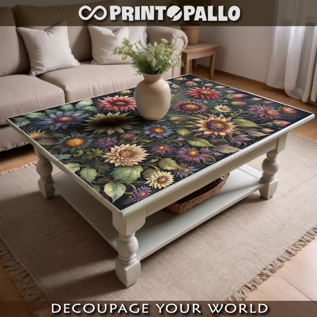 Papel De Seda Decoupage - Flores mágicas sortidas -  (Criador carregado)
