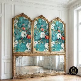 Papel De Seda Decoupage Francês Floral Vintage Textura