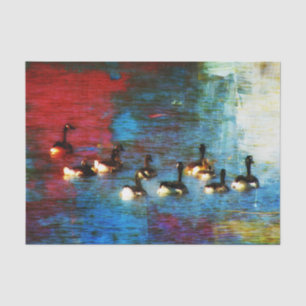 Papel De Seda Decoupage Geese do Canadá