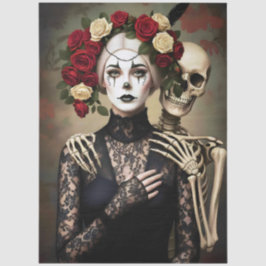 Papel De Seda Decoupage Gothic Rose Queen – Dark Romantic Art 