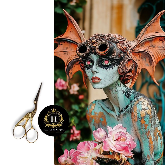 Papel De Seda Decoupage Gótica Steampunk Paris Gargoyle (Criador carregado)