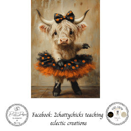 Papel De Seda Decoupage Halloween Highland Bailarina Fantasia