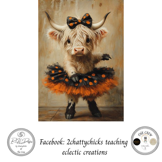 Papel De Seda Decoupage Halloween Highland Ballerina Whimsy  (Criador carregado)