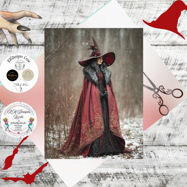 Papel De Seda Decoupage Irish Winter Witch of Light  (Criador carregado)