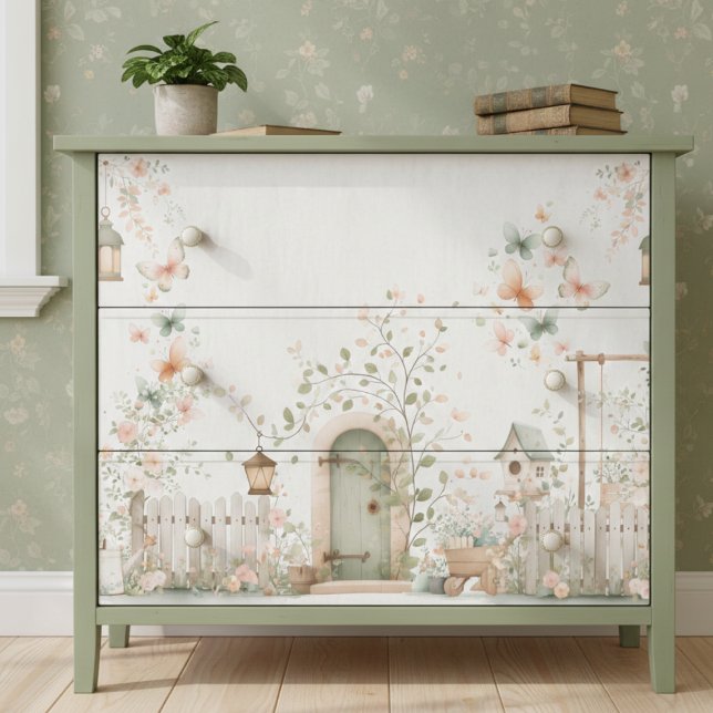 Papel De Seda Decoupage Jardim Floral (elegant pretty cottagecore cottage garden decoupage tissue paper)
