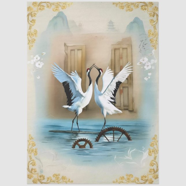Papel De Seda Decoupage Kranich Collection (Frente )