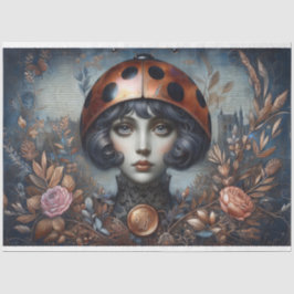Papel De Seda Decoupage LadyBug Gothic Steampunk