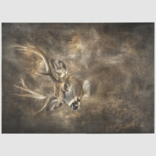 Papel De Seda Decoupage Maiestosa Deer 9 Pontos Terrenos