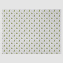 Decoupage Mini Verde de Árvores de Natal