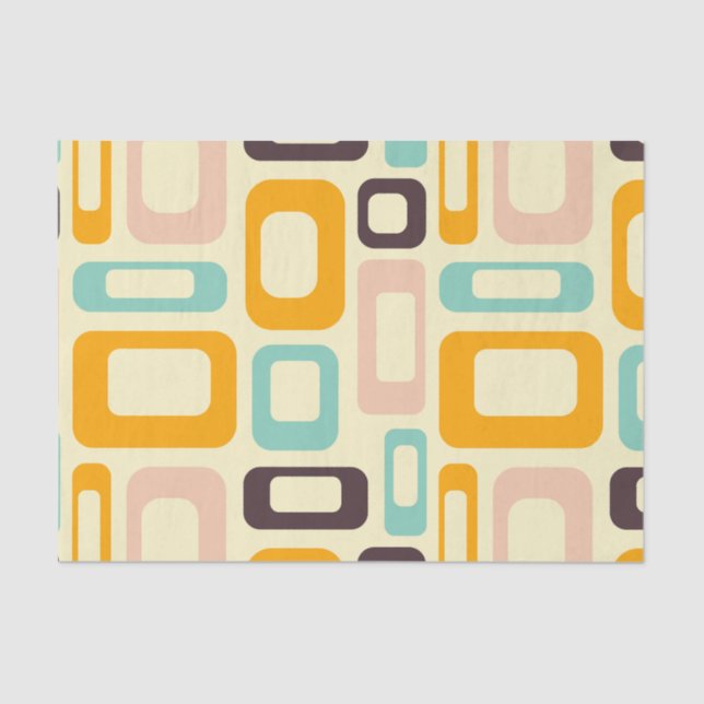 Papel De Seda Decoupage Moderna do meio século (Frente )